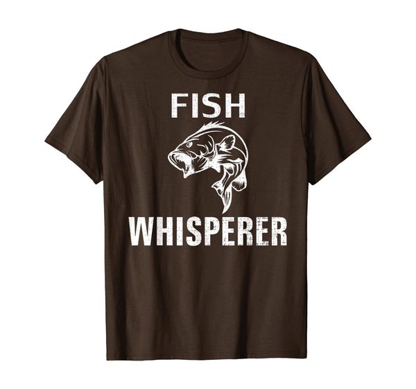

fish whisperer funny fishing/fisherman love cool gift t-shirt, White;black