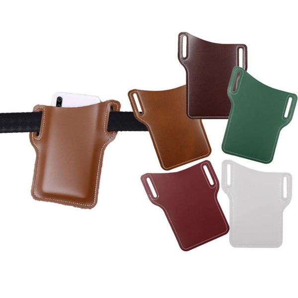 

waist bags upgrade est men leather vintage pack bag belt clip phone holster travel hiking cell mobile case cover
