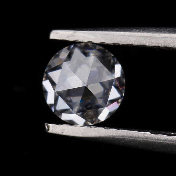 

moissanites diamond white ef color 8mm single rose cut moissanites loose gemstones for jewelry making h1015, Black