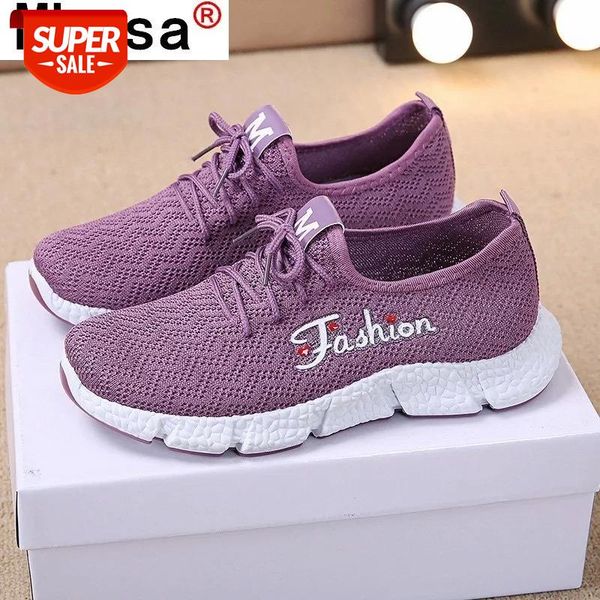 

spring fashion women's shoes solid color letters vulcanized comfortable breathable casual lace-up sneakers #st9c