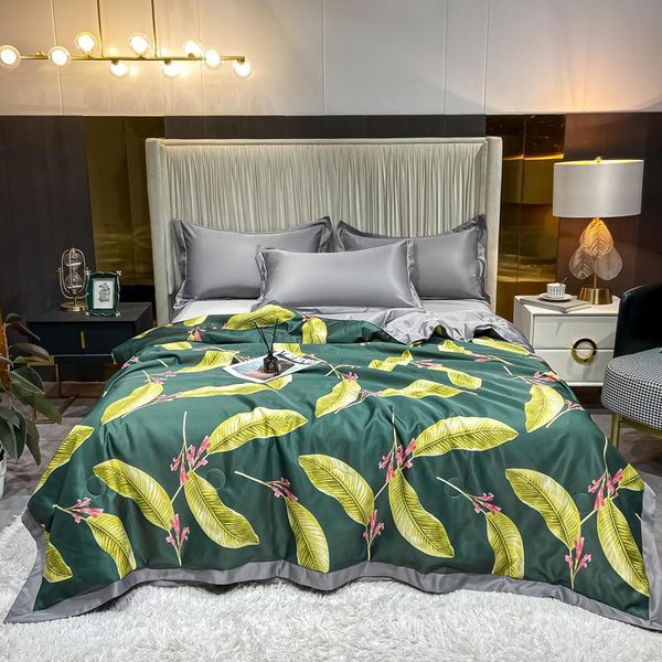 

bedding sets washed tencel fabric fashion luxury bed blanket, soft and smooth summer quilt brings good sleep to home decoration bedroom