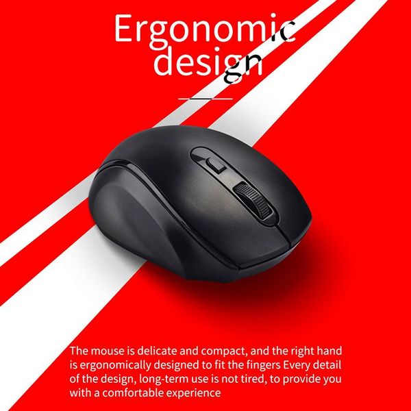 

mice usb wireless mouse 1600dpi adjustable receiver optical computer 2.4ghz ergonomic for lappc
