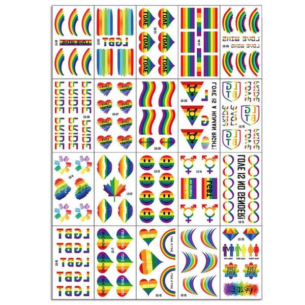 

gift wrap gay pride love rainbow flag stickers ribbon parades festival party favors supplies decorations