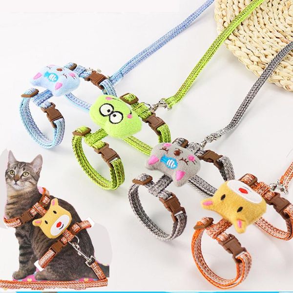 

cat collars & leads dog adjustable harness walking lead leash for puppy interesting shapes kitten accessories vest pet supplies