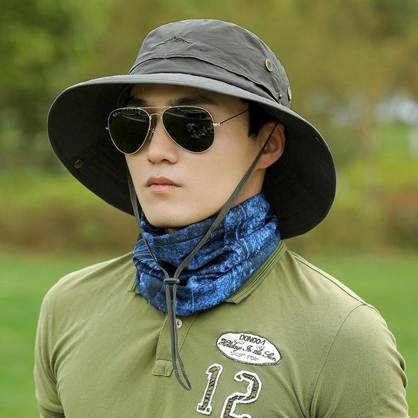 

outdoor fisherman hat sunscreen penney camo air shade jungle leisure tour mountaineering fishing hiking caps hats, Black;white