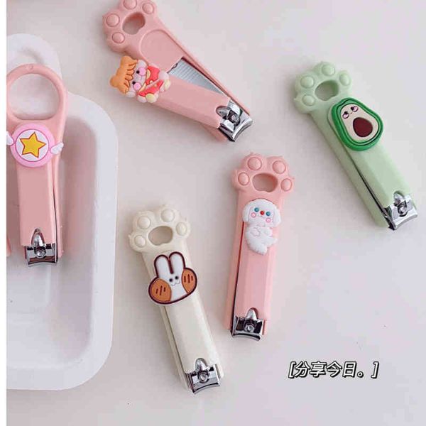 

single girl cute key ring nail tool manicure pedicure clipper portable