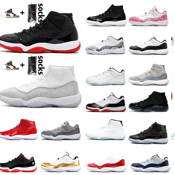 

men womens high 11 basketball shoes jumpman 11s low white bred sneakers trainers jubilee 25th anniversary vast grey metallic silver concord
