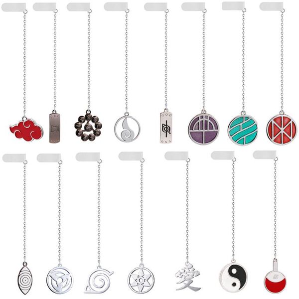 

keychains anime naruto metal bookmark marque page creative pendant book mark stationery gift package students supplies jewelry, Silver