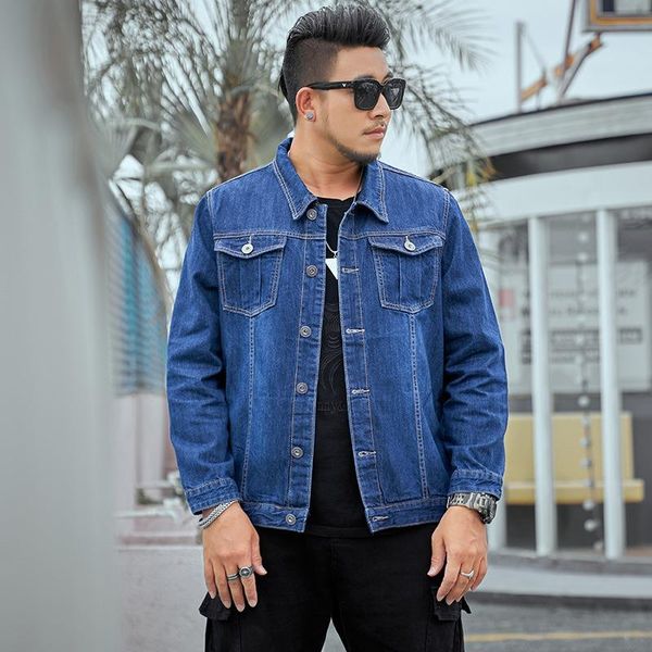 

men's casual shirts large denim jacket loose and fat simple, White;black