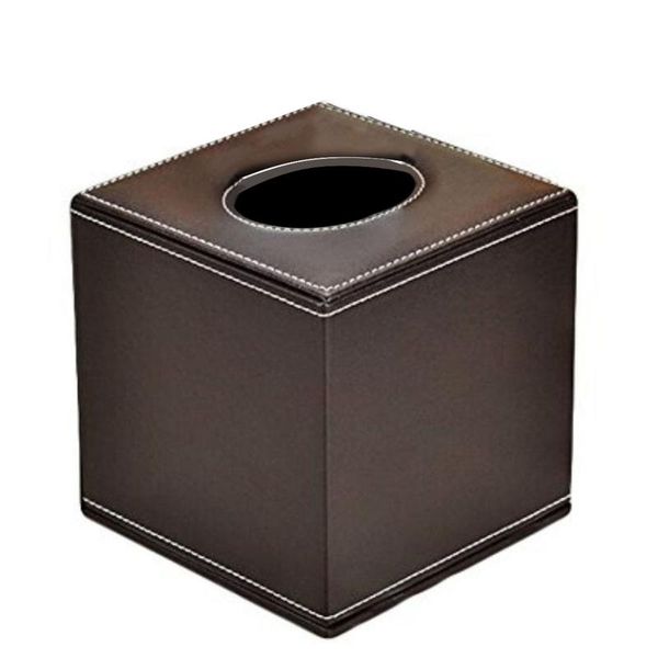 

tissue boxes & napkins square pu facial paper holder box durable cowhide pattern covers case for home office car automotive decoratio