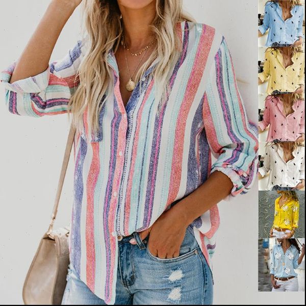 

women womens shirts stripe shirt blouses long sleeve casual ol cotton spring autumn blouse loose button plus size mujer blusas, White