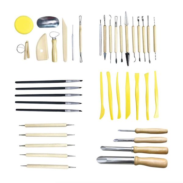 

craft tools 40pcs pottery tool kit ceramics carving sculpting modeling trimming set