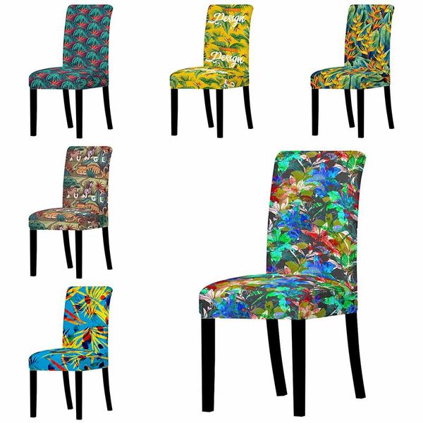 

chair covers pattern cover home dining elastic seat multifunctional decoration 1pcs