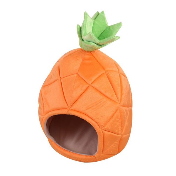 

kennels & pens creative kennel cat nest teddy dog fruit orange big pineapple shape pet house cotton bed warm products foldable