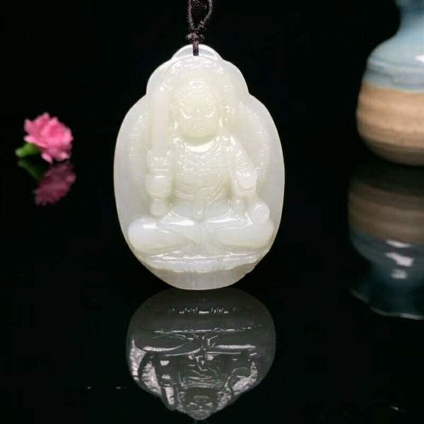 

lockets h67#exquisite hetian jade does not move pendant, Silver