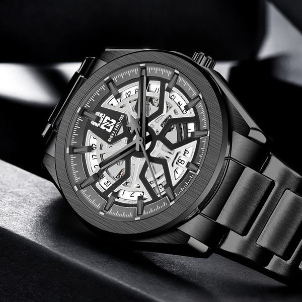 

ben nevis 2021 men watches brand luxury automatic mechanical waterproof casual business relogio masculino, Slivery;brown