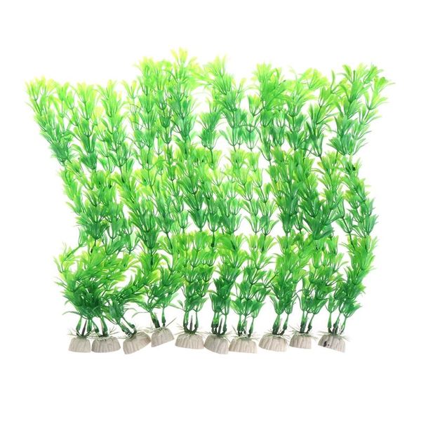 

decorations 10pcs aquatic plants plastic vivid artificial fish tank aquarium ornament decor