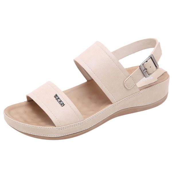 

women's sandals large size casual fashion summer open toe comfortable breathable slipper shoe wedges 2021 shoes, Black