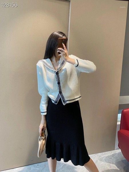 

women's knits & tees w2040 fashion sweaters 2021 runway luxury european design party style clothing, White