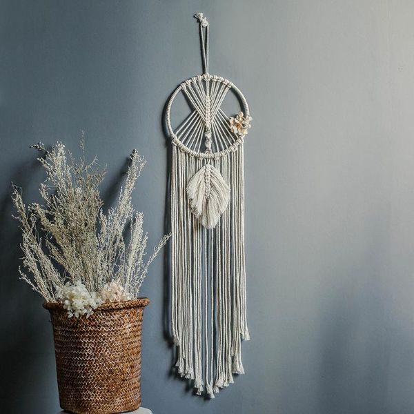 

tapestries dream catcher macrame wall hanging hand-woven tapestry tassel boho for home decoration tp-