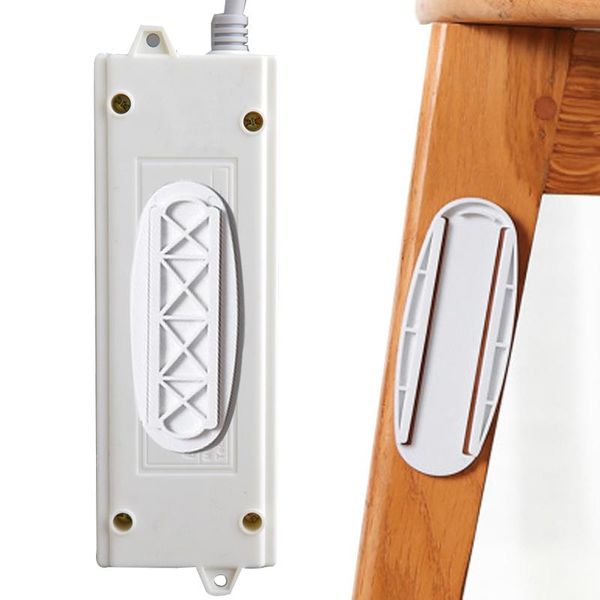 

hooks & rails home-wall-mounted plug-in board router line holder adhesive organizer storage hook on the wall