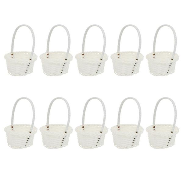 

storage baskets 10pcs rattan woven vegetable simple hand-held kids