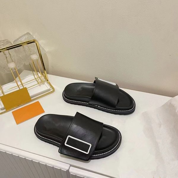 

flats sandals woman sandal flat summer shoes sheepskin rubber non-slip khaki black white fashion womans sandals wholesale