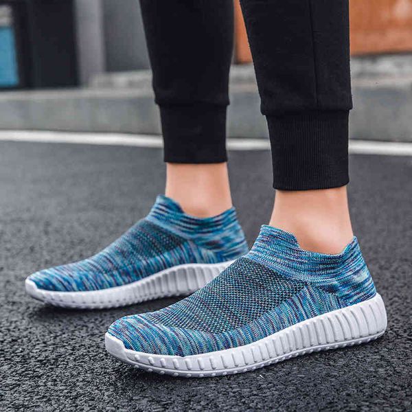 

dress shoes summer fashion men sneakers breathable slip on for loafers 36-45, Black