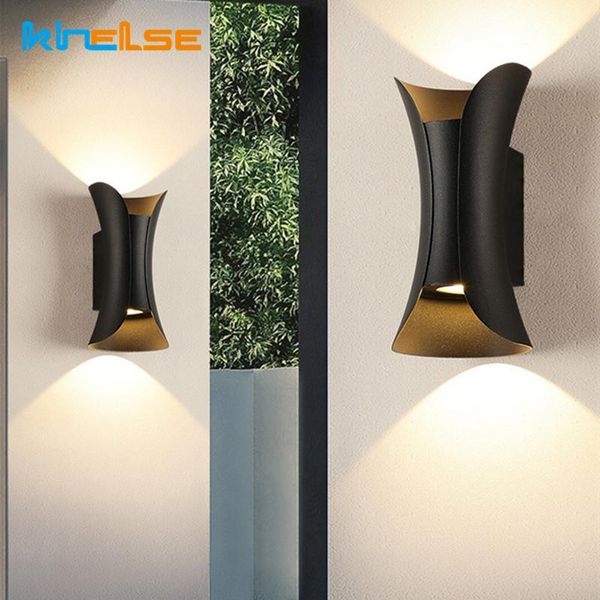 

outdoor wall lamps 6w/10w led lamp up down double head ip65 waterproof garden porch light indoor living room bedroom decor sconce