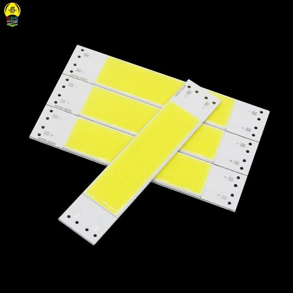 

5pcs bulk sale 10x2cm dc 9v 3w bar cob lamp led strip chip on board 5w ultra bright warm cold white light source for diy modules
