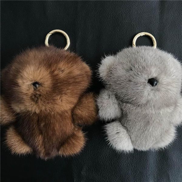 

keychains magicfur - real cute bear keychain bag charm key ring pendant accessories, Silver