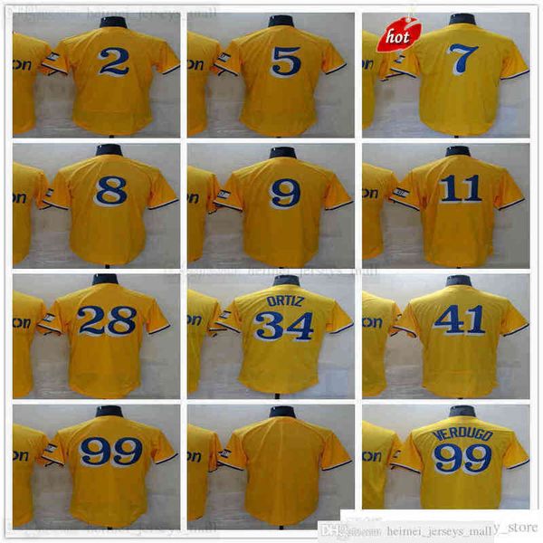 

2022-22 yellow stitched baseball 34 david ortiz jerseys 99 alex verdugo 2 xander bogaerts 5 enrique hernandez 11 rafael devers, Black