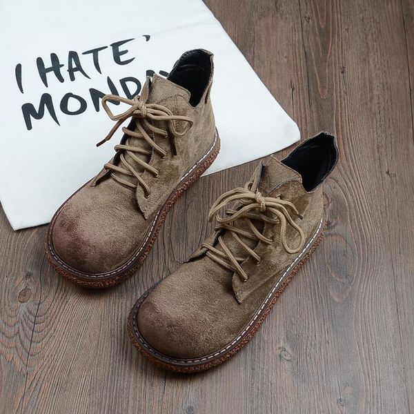 

boots winter plus velvet mori girl retro big head doll shoes thick-sole short japanese harajuku flat womens, Black