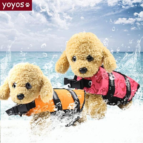 

dog apparel pet life jacket vest floating puppies swimming suit safety swimsuit