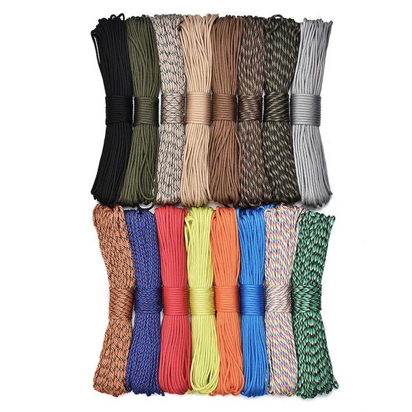 

outdoor gadgets 31 meters dia4mm 9 stand cores 550 paracord for survival parachute cord lanyard camping climbing rope hiking clothesline