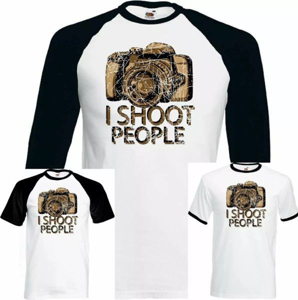 

pgraphy t-shirt pgrapher i shoot people mens funny camera dslr lense, White;black