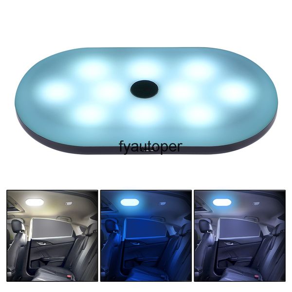 

led car interior reading light backseat ceiling roof kits square touch magnetic night 1pcs