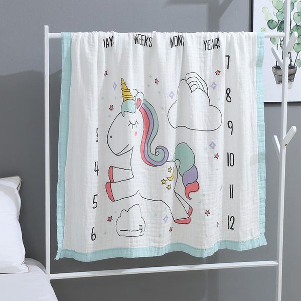 

blankets & swaddling four-layer bamboo cotton quilt, fiber, baby bath towel, kindergarten blanket, stroller, children's wrap