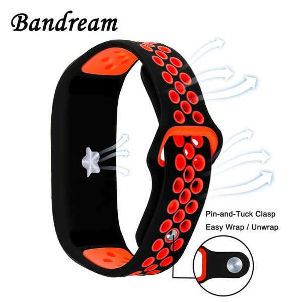 

watch bands silicone rubber watchband dual color for garmin vivofit 3 / jr wrist band protective case frame strap wristband bracelet, Black;brown