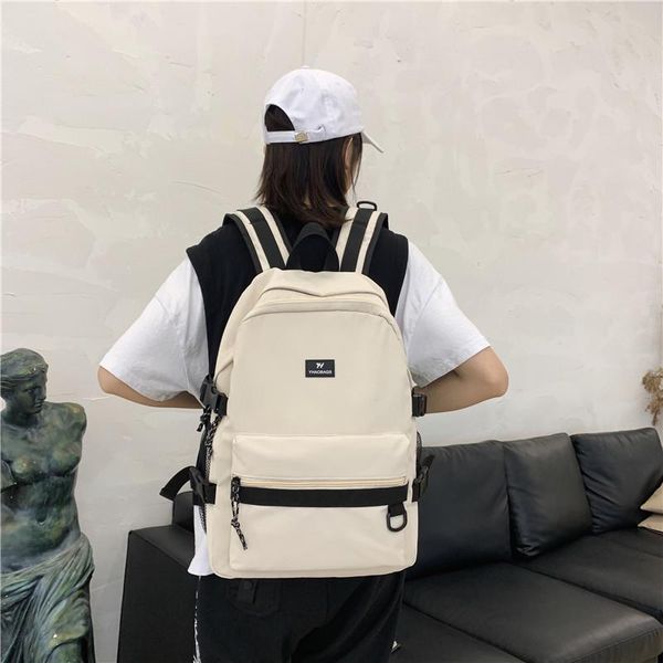 

backpack brand waterproof oxford leisure or trave bags solid color fresh school bag for teenage girls shoulder