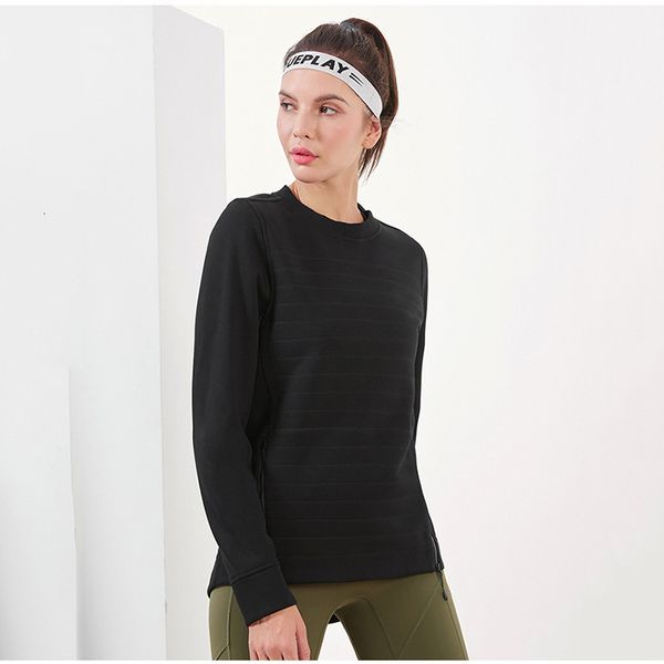 

tees women's t-shirt female leisure fitns exercise long sleeve outdoor running quick drying autumn breathable t-shirt yoga mat, White