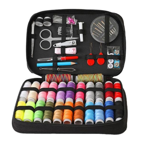 

sewing notions & tools box kit needle threader travelling embroidery needles craft quilting stitching kits mom gifts diy, Black