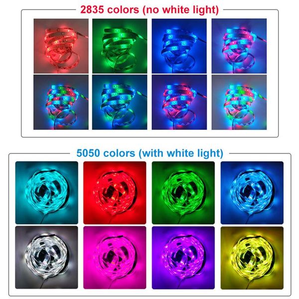 

bluetooth led strip rgb light tape smd dc12v waterproof 5m 10m diode ribbon flexible with remote strips