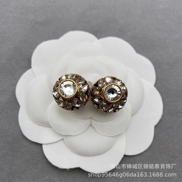 

d family 21 new ears earrings women's fashion letters s925 sier needle, Golden