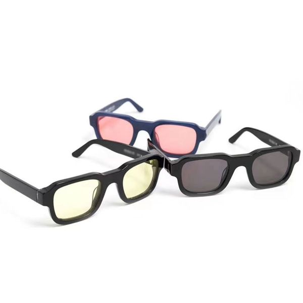 

sunglasses men classic retro full frame rhodeo-103 fashion women glasses uv400 designer sunglasses in original box, White;black