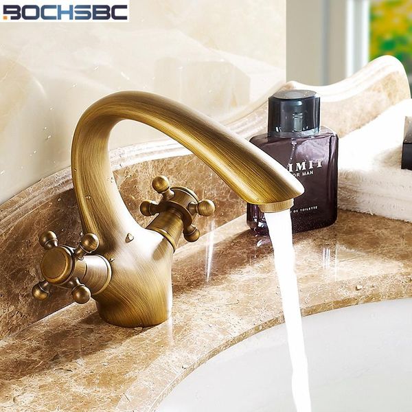

bathroom sink faucets bochsbc antique water tap mixer brass retro basin and cold european style grifos para lavabos