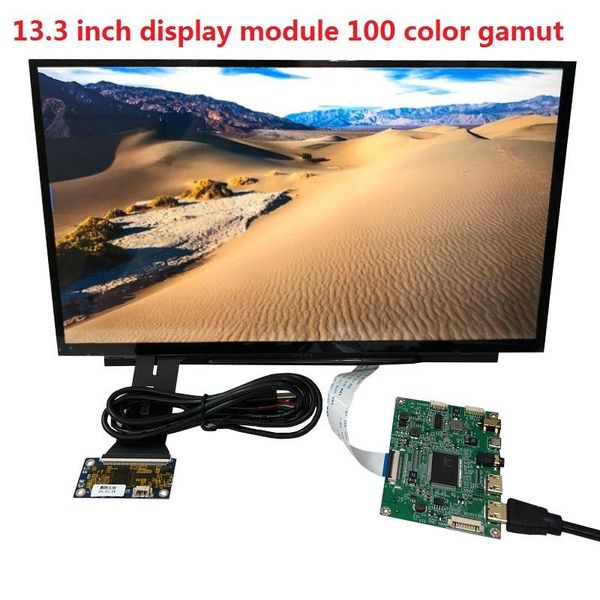 

13.3 inch display capacitive touch module kit 1920x1080ips lcd car raspberry pi3 10 point monitors