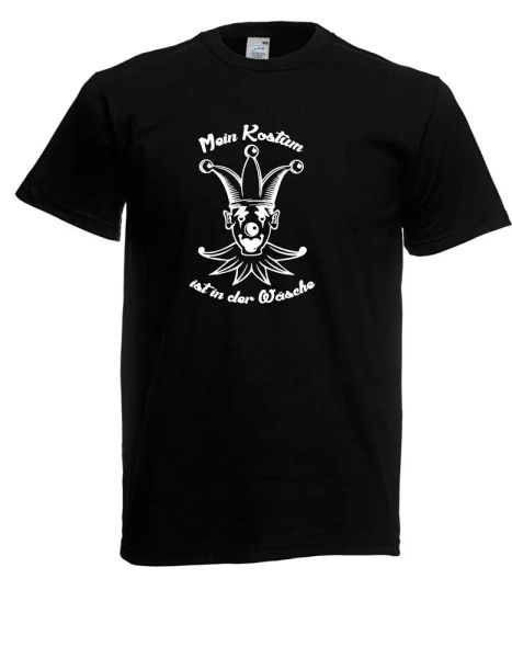 

mens t-shirt my costume is in the laundry size up to 5xl, White;black
