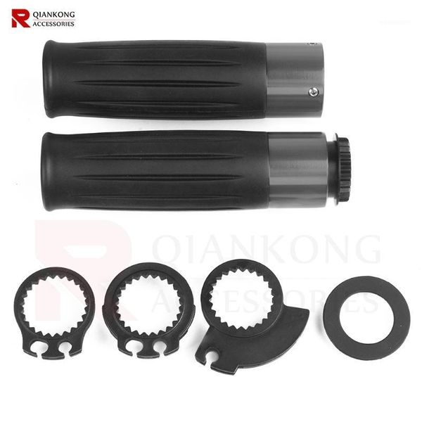 

1pair universal motorcycle handlebar hand grip rubber cnc 7/8"22mm motorbike handle bar moto grips for all years1