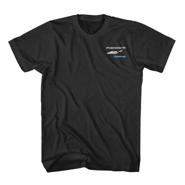

men's t-shirts embraer phenom 100 aviation black t-shirt, White;black
